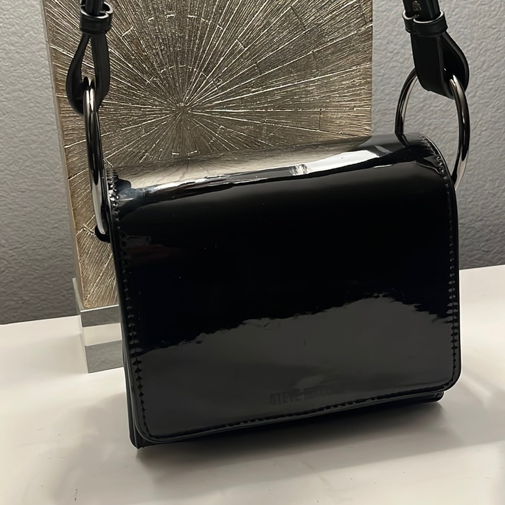 Steve Madden Crossbody Bag Black Patent - Women | Color: Black